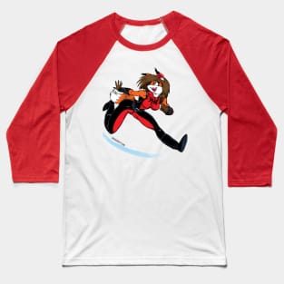 AK Girl (Nicholas Webb design) Baseball T-Shirt